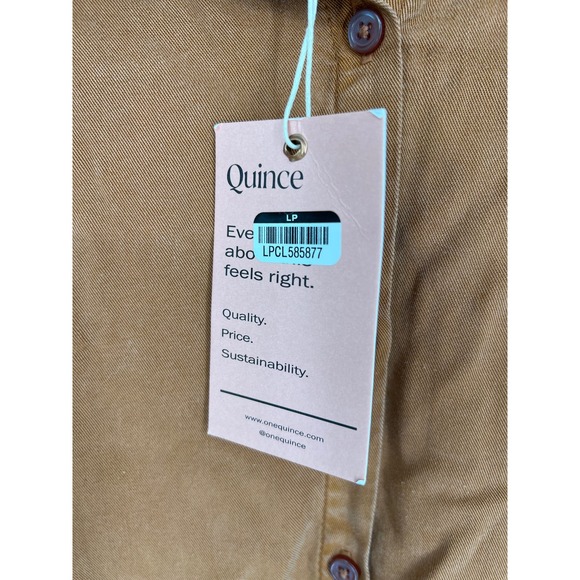 QUINCE Terracotta Vintage Wash Tencel Camp Shirt Size Large - Picture 10 of 10